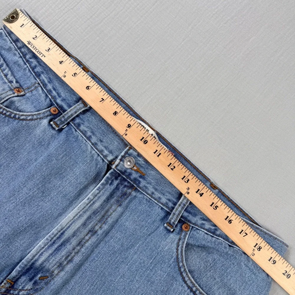 Y2K Levis 505 Jeans Mens 42x30 (38x28) Light Wash Blue‎ Denim Straight Relaxed
